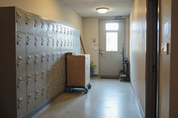 Package locker room at a San Antonio apartment community