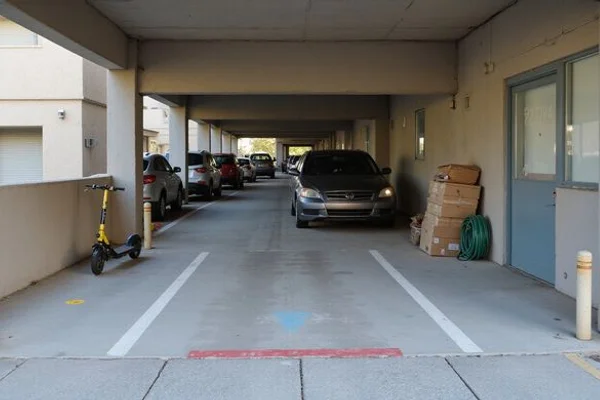 Structured parking at a San Antonio apartment community