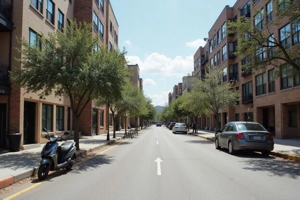 Street-level context around a San Antonio apartment community
