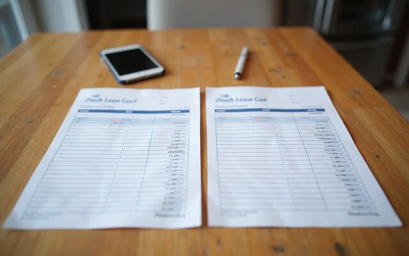 January lease versus June lease on the same unit, compared over a full term