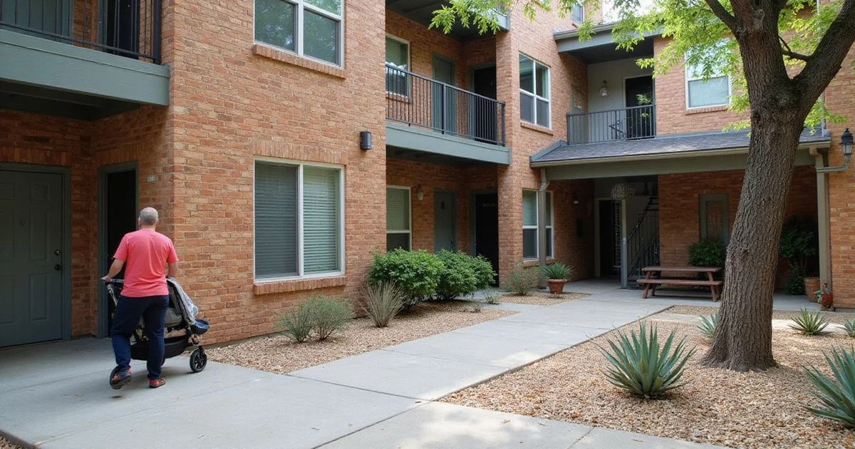 Mid-tier San Antonio apartment stock, the realistic target with a broken lease