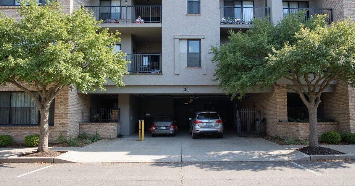 A San Antonio apartment community with structured parking