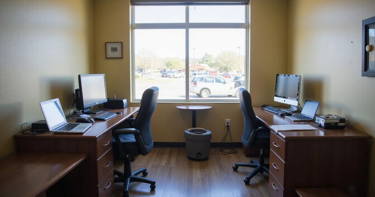 The San Antonio office where the screening work actually happens