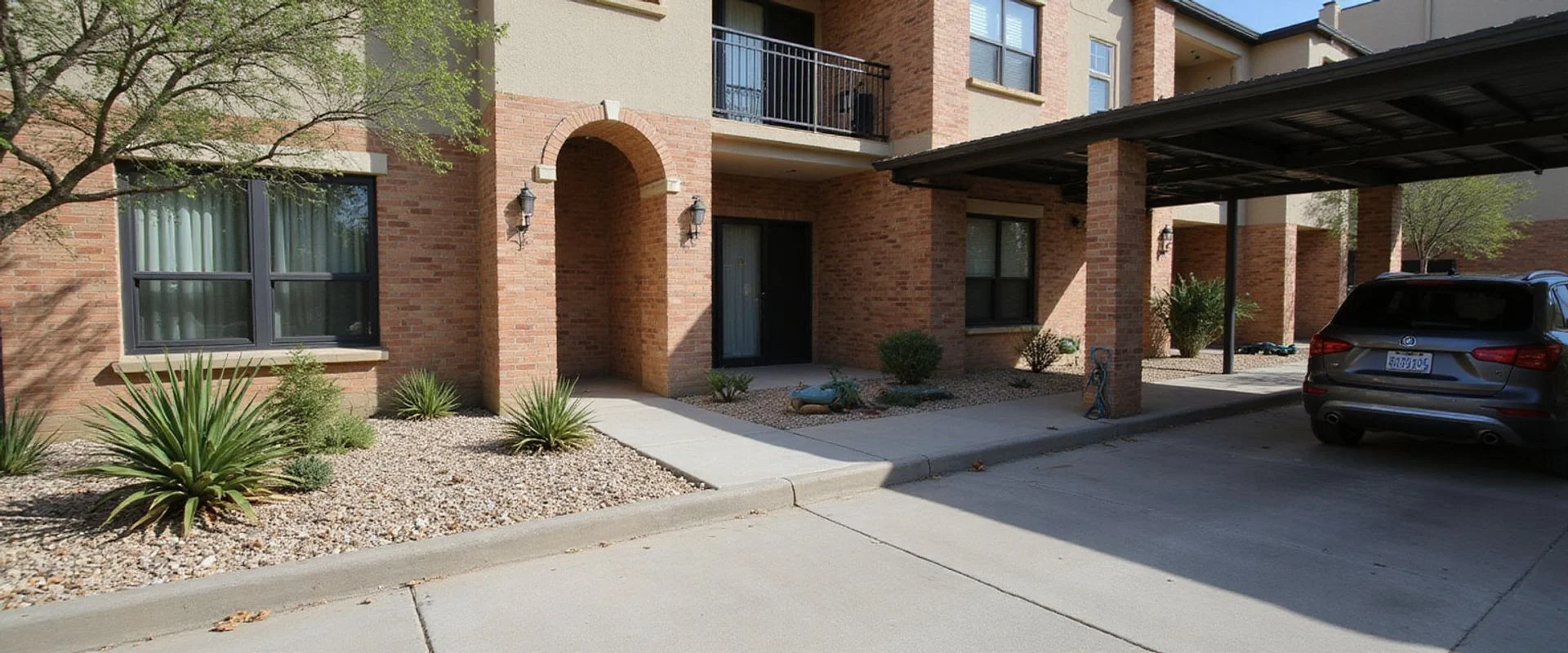 A Class B San Antonio apartment community of the kind that reviews background records case-by-case